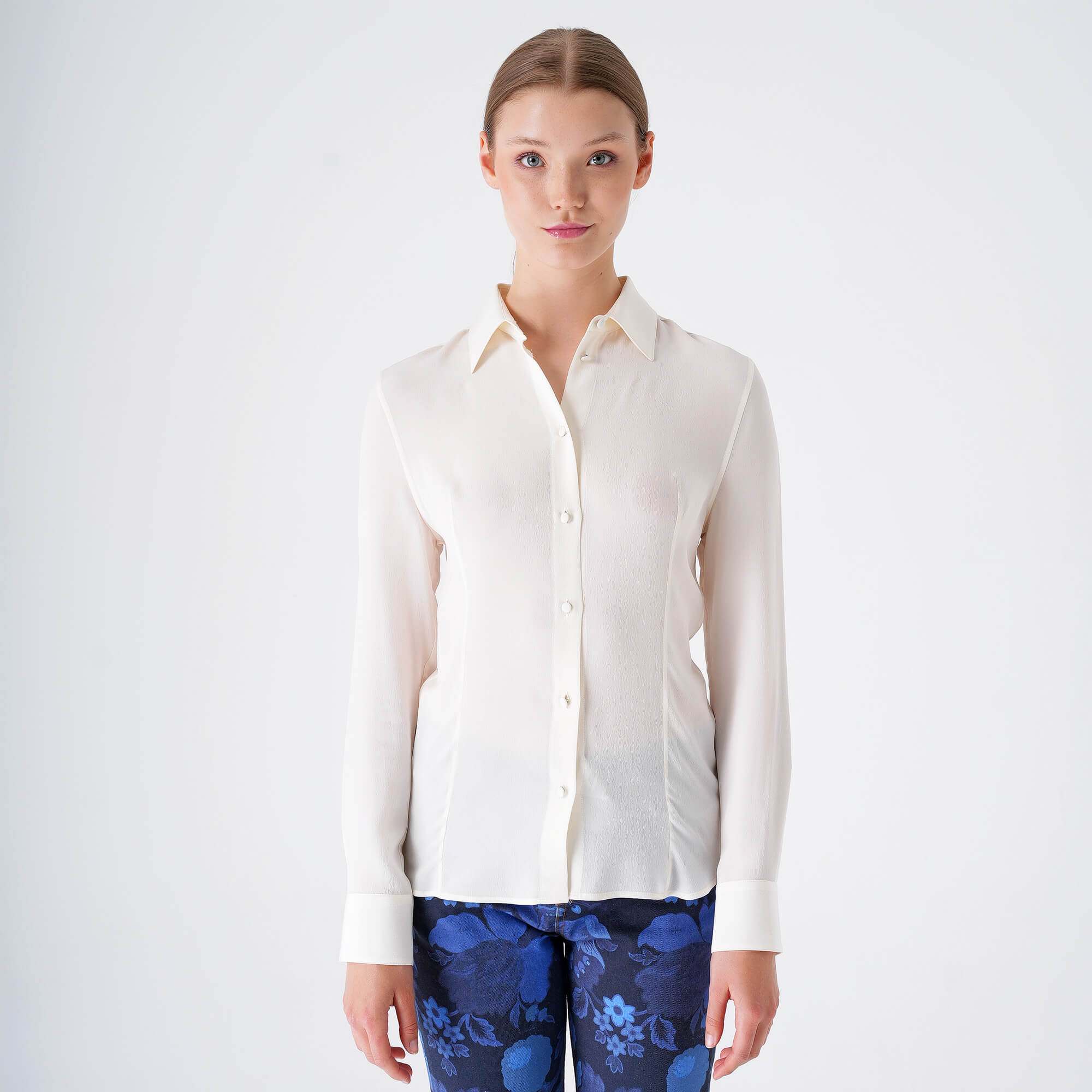 Etro - White Silk Casual Shirt